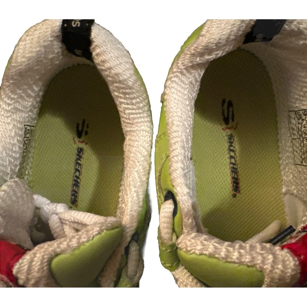 Skechers Sports On-Line Friends Green Frog Character Design Mushrooms Youth 5.5